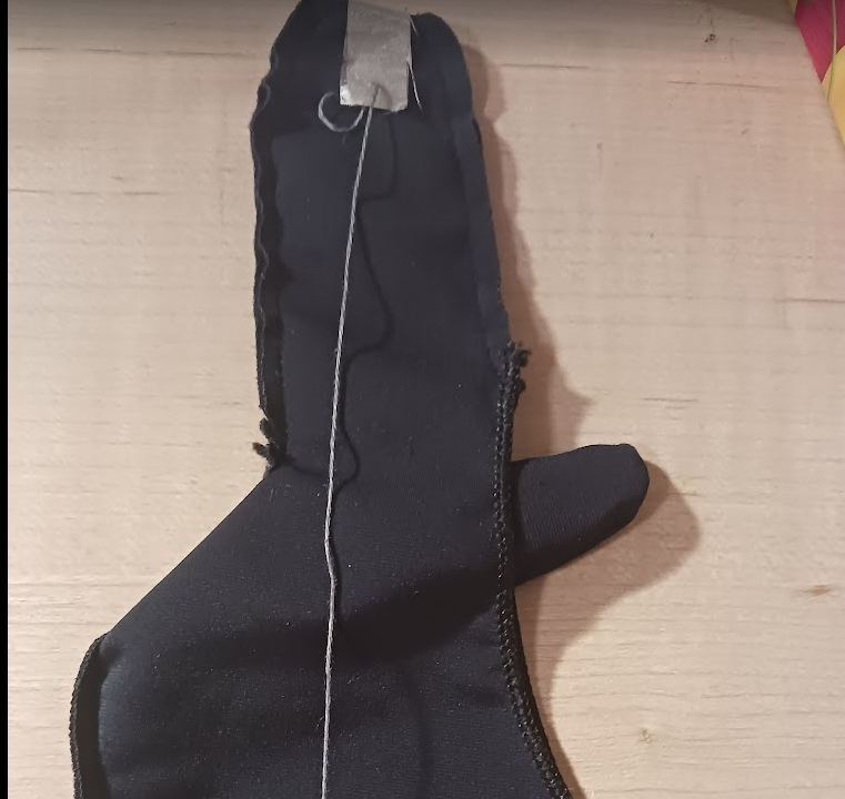 Creating wearable interactive object using conductive tape and thread